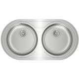 Vask med to rum Teka 9025 DUETTA 2C Rustfrit stl #1
