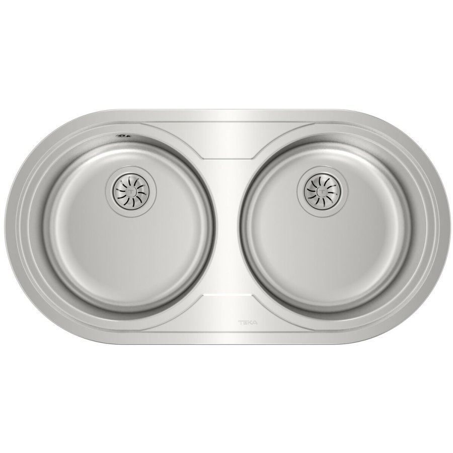 Vask med to rum Teka 9025 DUETTA 2C Rustfrit stl #1