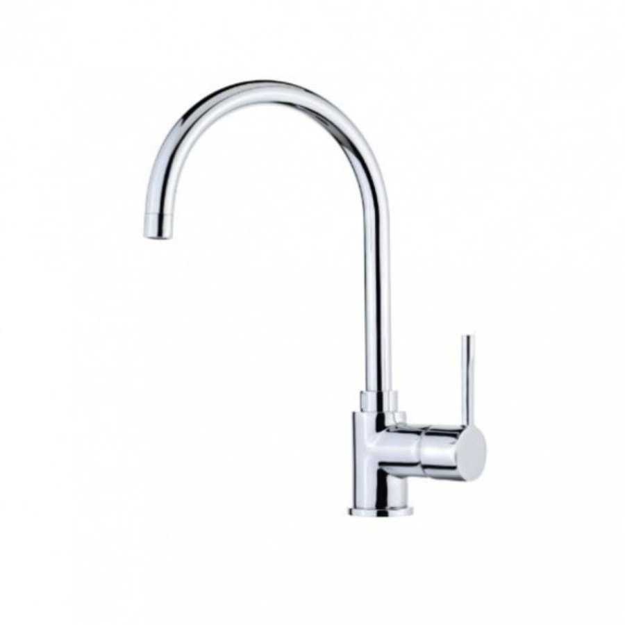 Hane med blandingsbatteri Teka 559950200 Slvfarvet Metal Rustfrit stl Stl #1