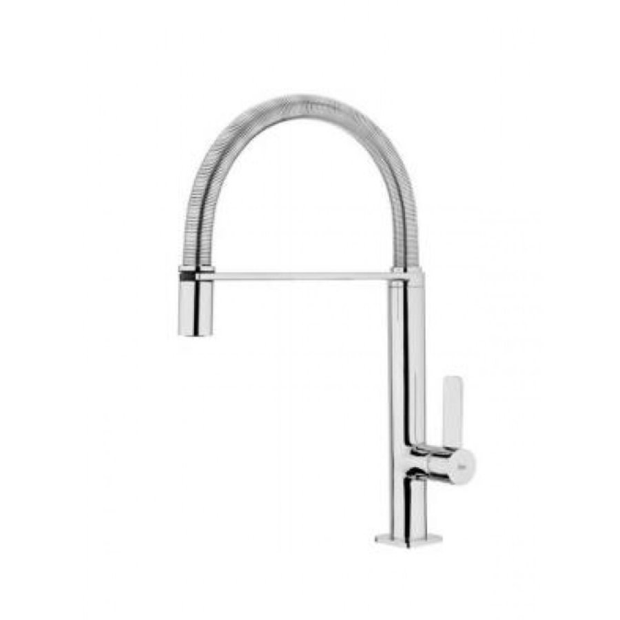 Hane med blandingsbatteri Teka FO939 Krom Rustfrit stl #1
