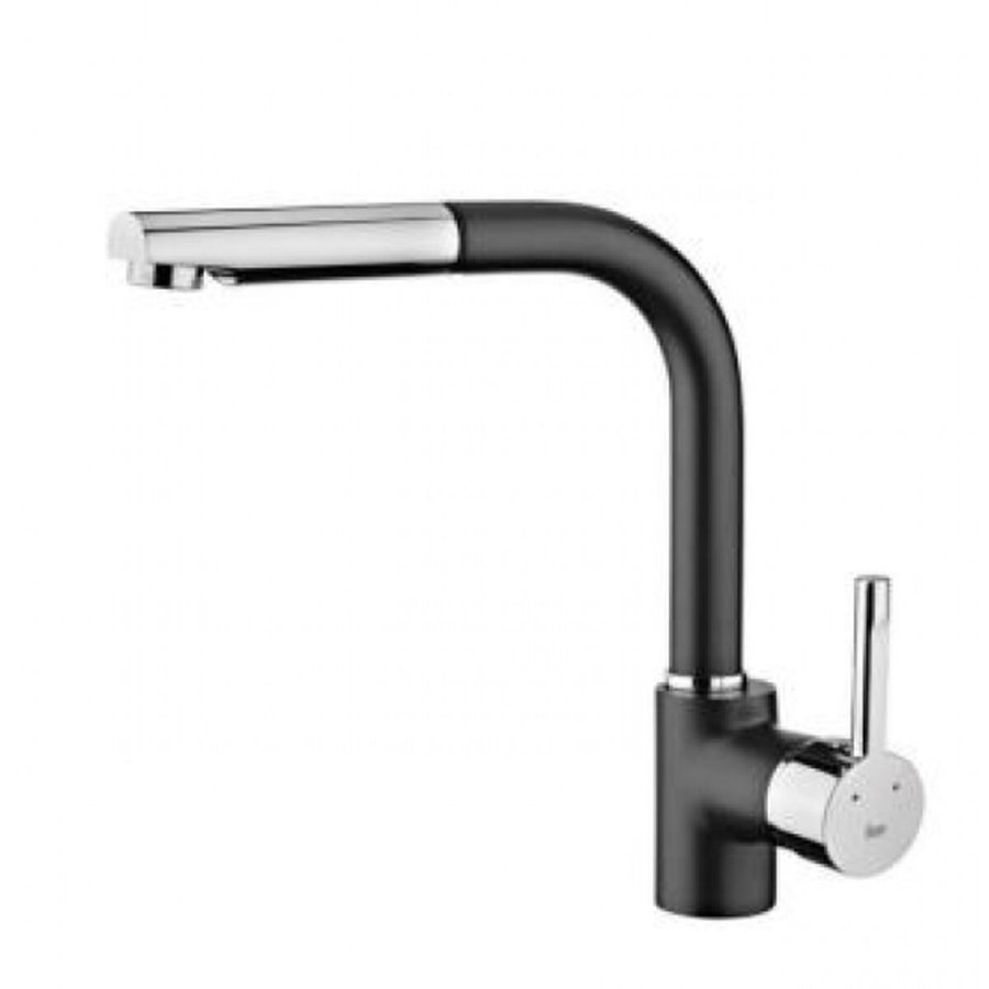 Hane med blandingsbatteri Teka ARK938N Sort Metal Rustfrit stl Stl #1