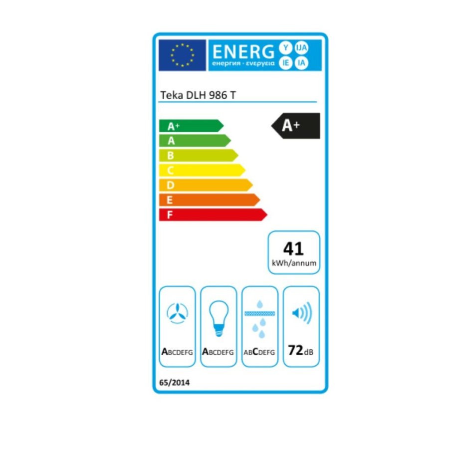 Konventions-emhtte Teka 40487182 90 cm 700 m3/h 72 dB 270W Hvid Stl #5