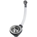 Vaskeventil med fleksibelt overl�b Teka 61001302 S�lv Rustfrit st�l #1