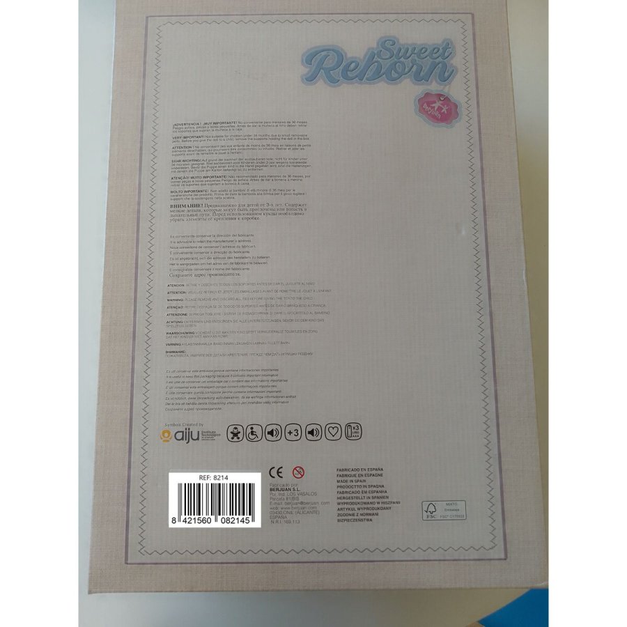 Genfdte dukker Berjuan  8214-24 50 cm #2