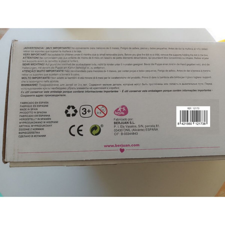 Genfdte dukker Berjuan 12173-24 45 cm #3