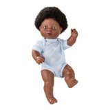 Baby dukke Berjuan Newborn 38 cm Afrikansk kvinde (38 cm) #1