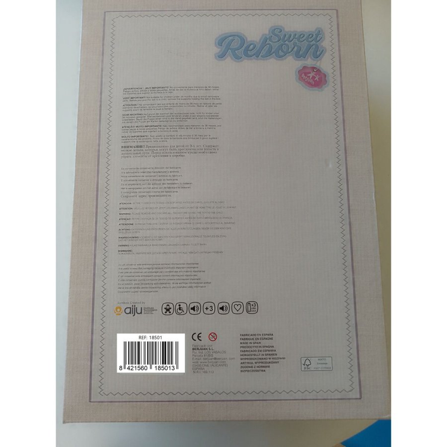 Genfdte dukker Berjuan 18501-24 50 cm #4