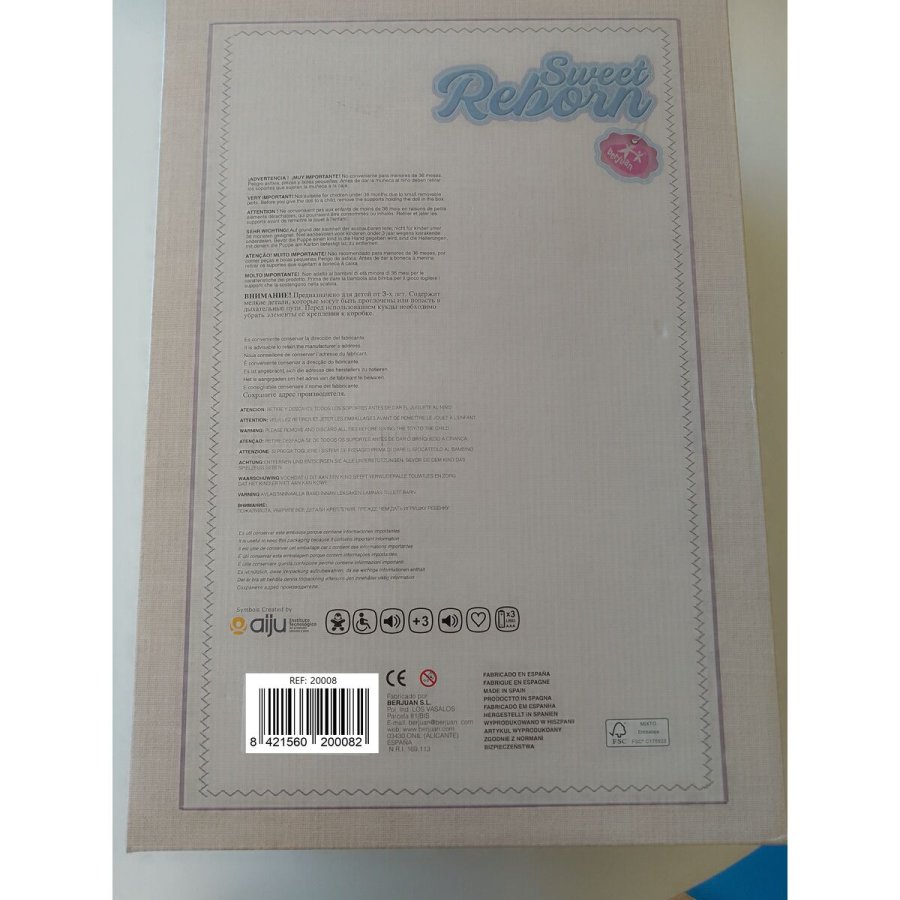 Baby dukke Berjuan Chubby 50 cm #2