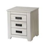 Natbord Alexandra House Living Hvid Metal Fyr 43 x 50 x 32 cm 2 skuffer #1