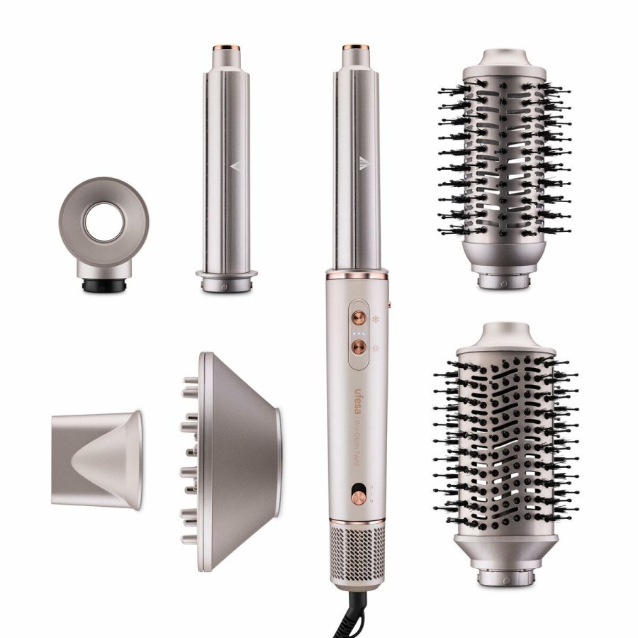 Krllejern UFESA PRO GLAM TWIST Hvid Sort #1