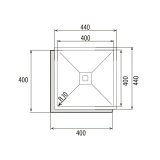 Vask med et rum Cata CB4040R10 Stl #5