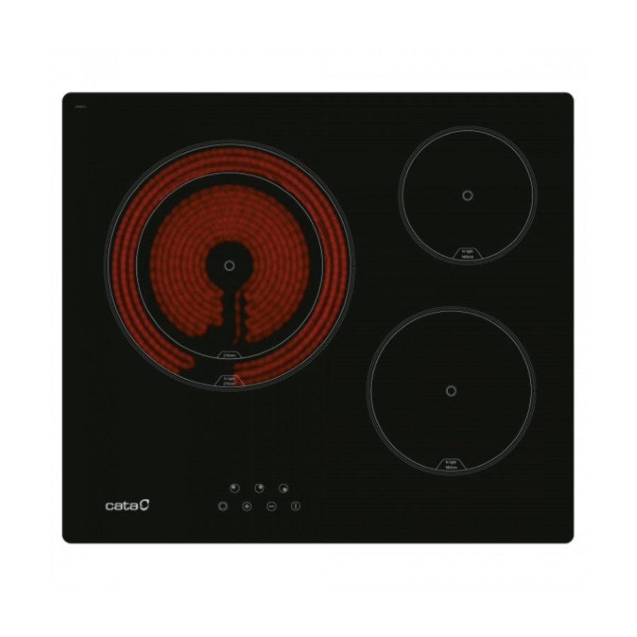 Plade i glaskeramik Cata TD6003BK 60 cm 59 cm #1
