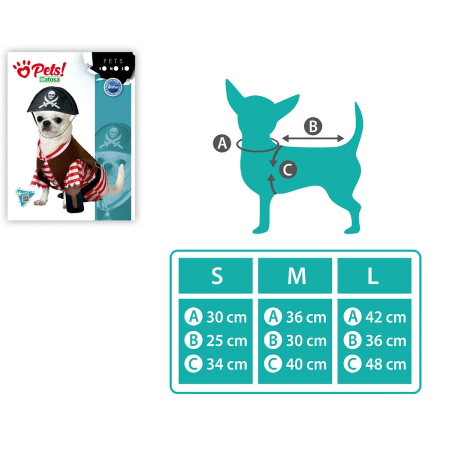 Hundedragt Strrelse M Pirat #2