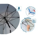 Solskrm Bl  180 cm SPF50+ Anker #4