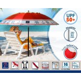 Solskrm Rd  220 cm SPF50+ Anker #3