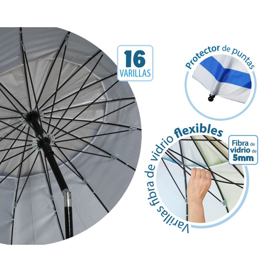 Solskrm Bl  220 cm SPF50+ Anker #4