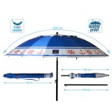 Solskrm Bl  220 cm SPF50+ Anker #5