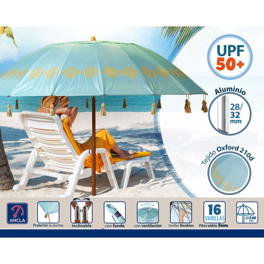 Solskrm Bl  240 cm SPF50+ #3