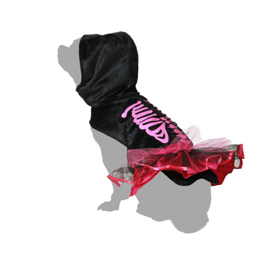 Hundedragt Pink Skelet #3