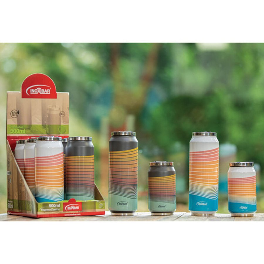 Flaske i rustfrit st�l Inoxibar Smiley 500 ml Sort #2