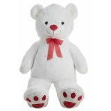 Bjrnebamse Pretty Hvid 160 cm #1