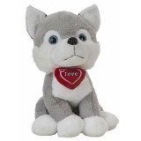 Bamse Husky Hjerte 36 cm #1