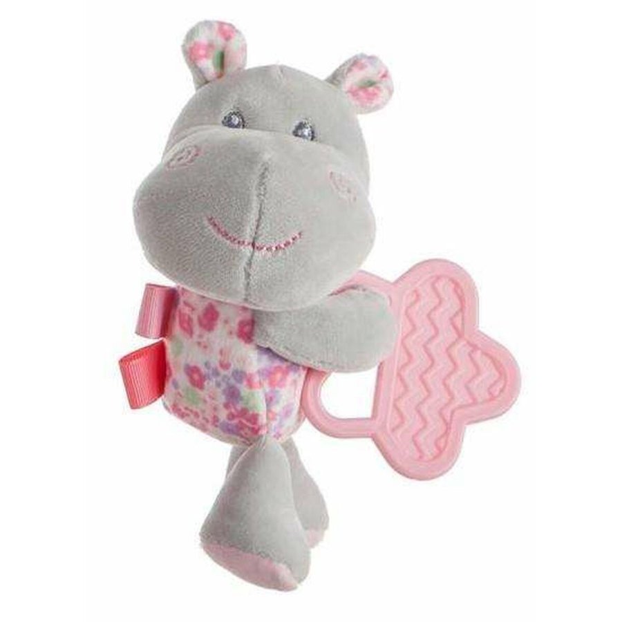 Bidering til baby Hippo Pink 20 cm 20cm #1