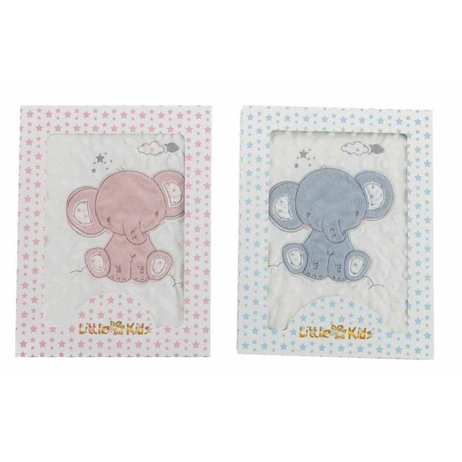 Tppe til Baby Elefant Pink Broderi Dobbeltsidet 100 x 75 cm #9