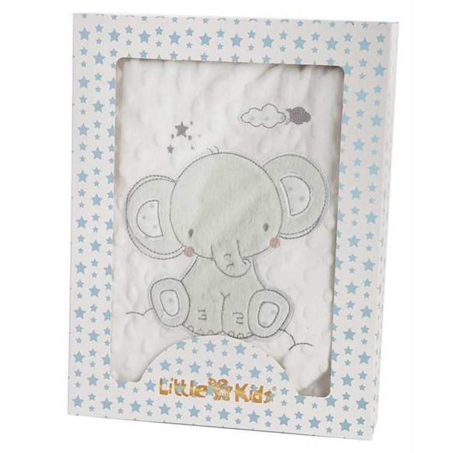 Tppe til Baby Elefant Grn Broderi Dobbeltsidet 100 x 75 cm #1