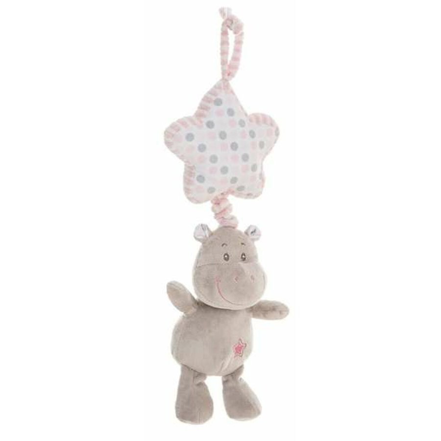 Bamse rangle Flodhest 35 cm Pink #1