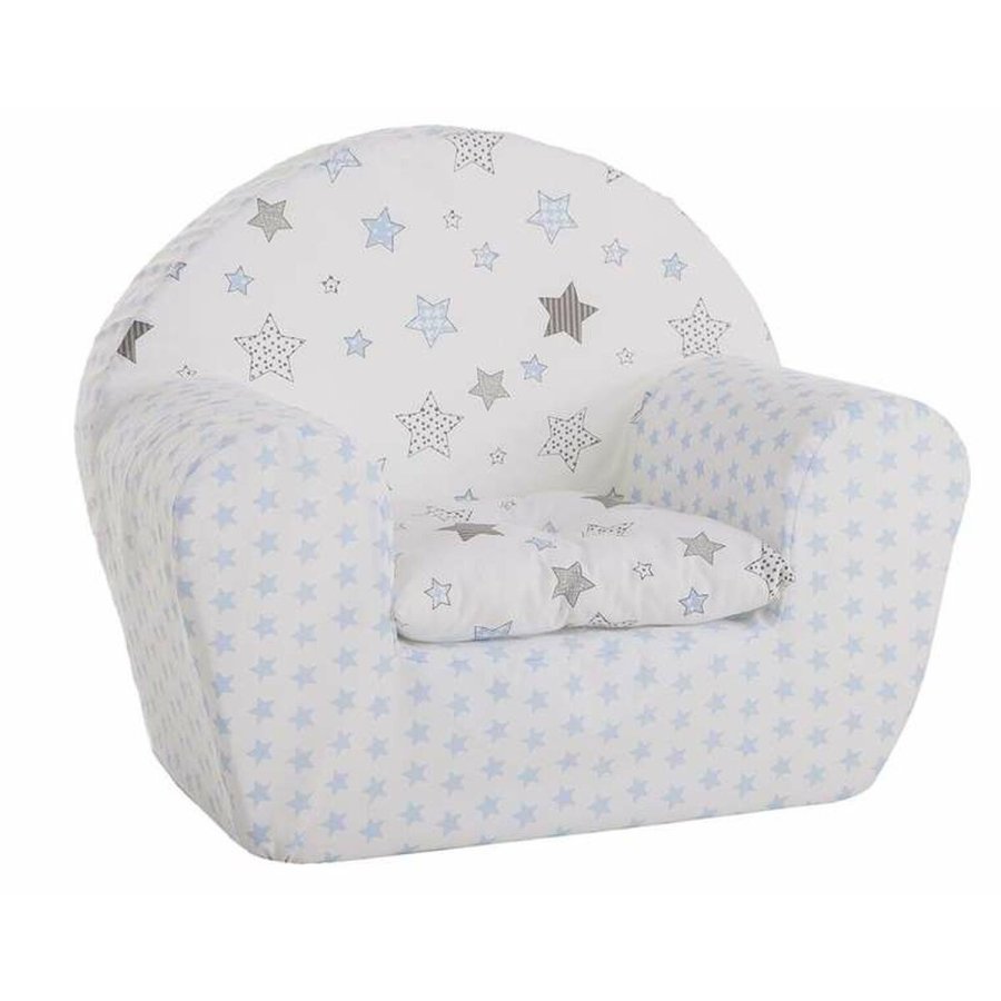 Lnestol til brn Stjerner Hvid Gr 44 x 34 x 53 cm #1