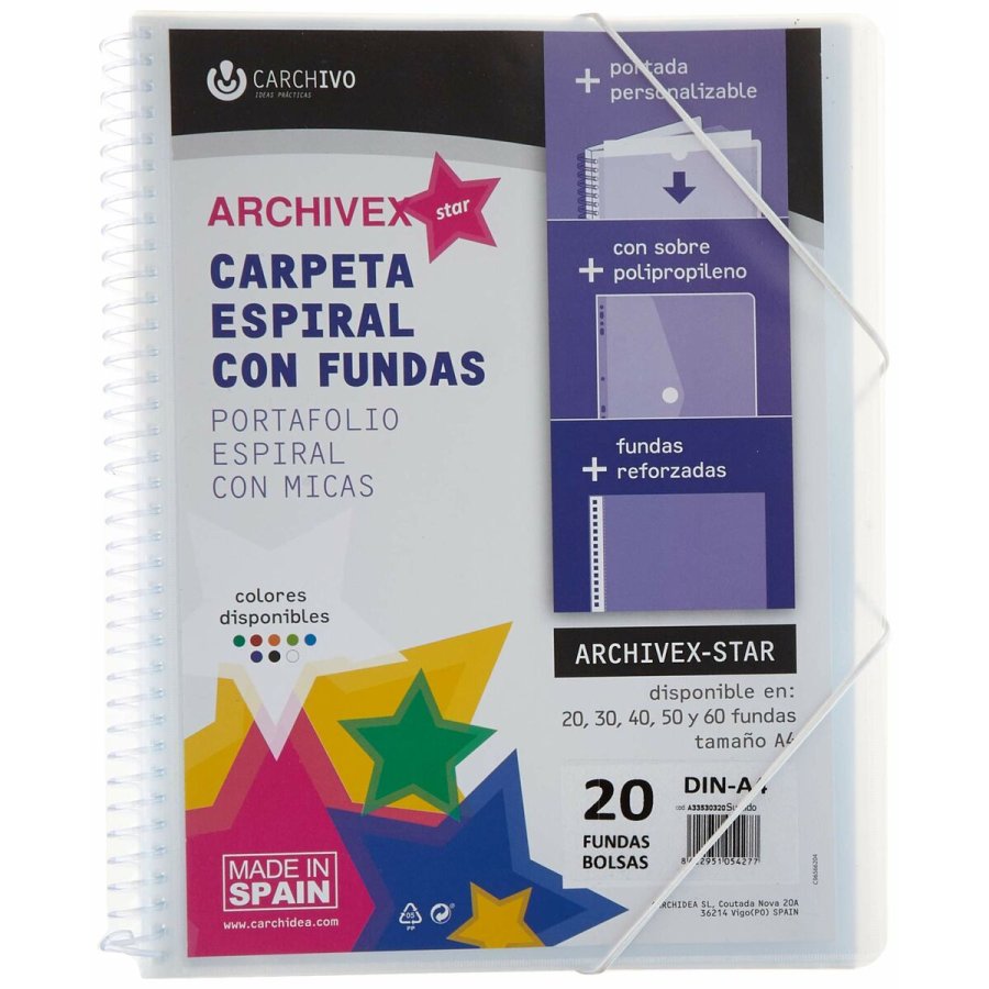 Organiser mappe Carchivo Archivex-Star 20 Covers A4 12 Dele #2