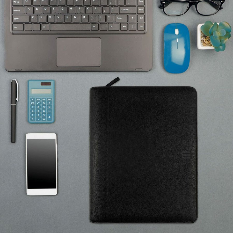 Dokumentmappe med lynls Finocam Andrea 26,5 x 33,5 x 4 cm Sort A4 #3