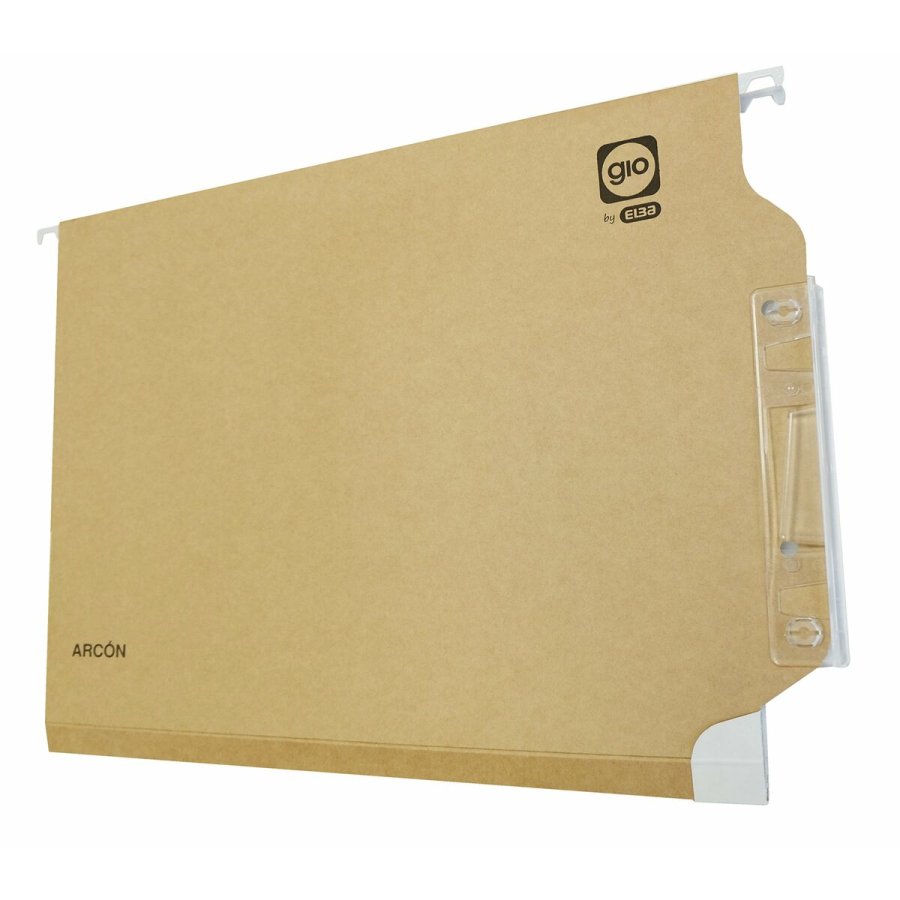 Hngemapper Elba Arcn Navnemrkat Fremviser Gennemsigtig Hvid Brun A4 #1