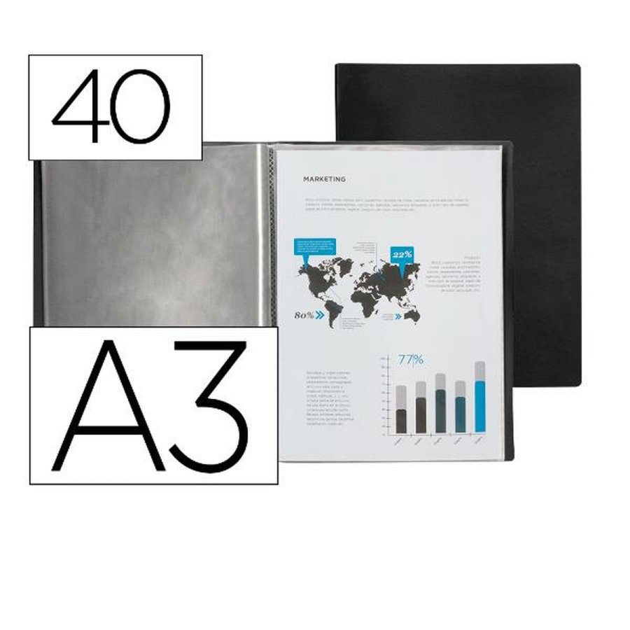 Folder Liderpapel EC49 Sort A3 #1