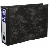 Ringbind Liderpapel AZ10 Sort A4 #1