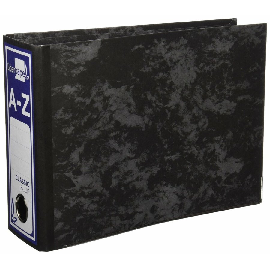 Ringbind Liderpapel AZ10 Sort A4 #1