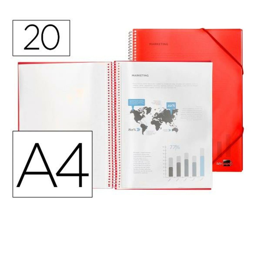 Dokumentmappe Liderpapel EC06 A4 Rd #1