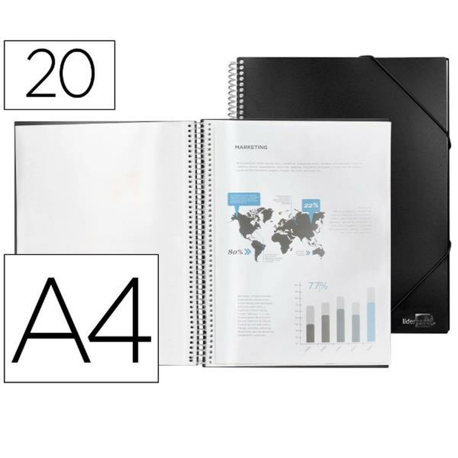 Folder Liderpapel EC30 Sort A4 #1