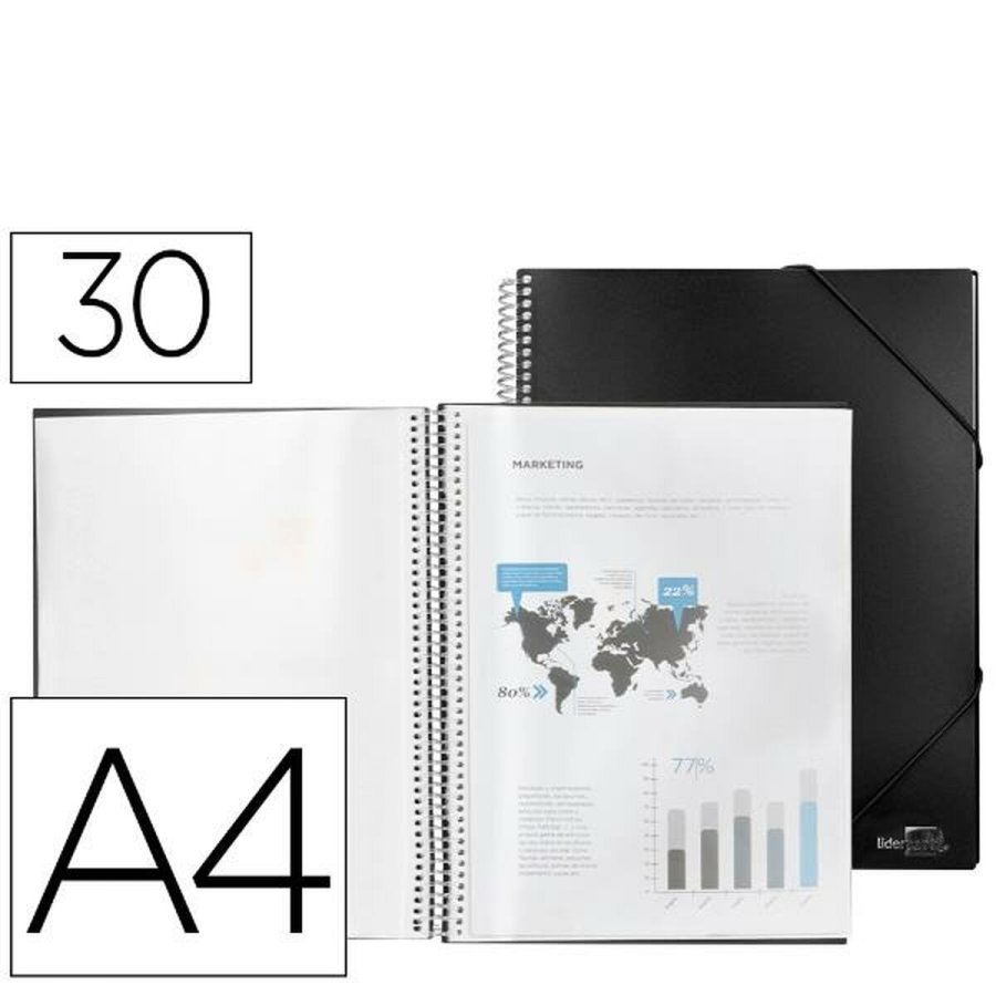 Folder Liderpapel EC31 Sort A4 #1