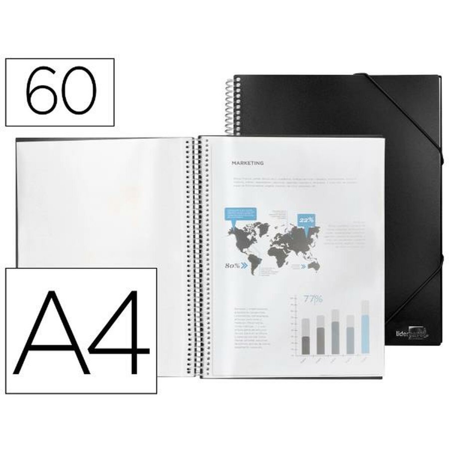Folder Liderpapel EC34 Sort A4 #1