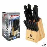 Knivest med knivblok i tr Quttin 47718 (14 pcs) 14 Dele (2 enheder) #1