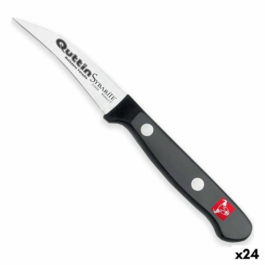 Skrllekniv Quttin Sybarite Sort Slvfarvet 6,5 cm (24 enheder) #1