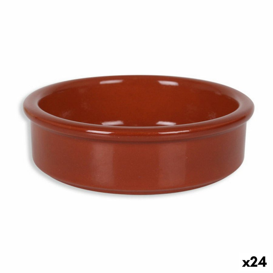 Kasserolle Azofra Brun Bagt ler (24 enheder) #1