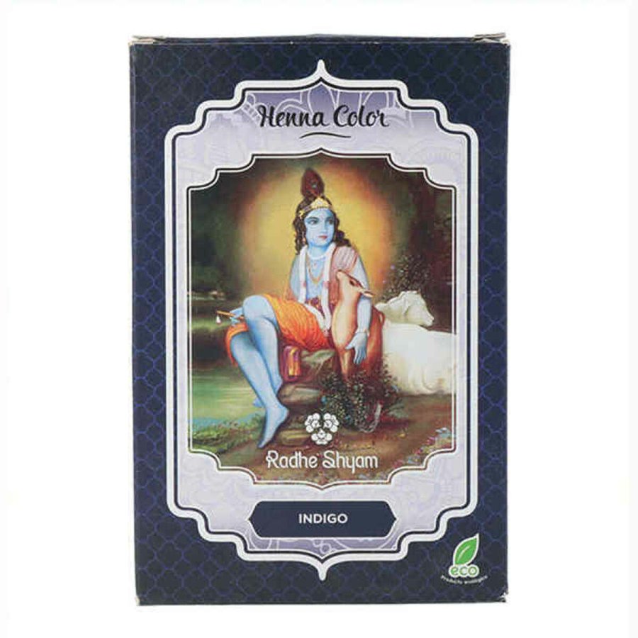 Semi-permanent Farve Henna Radhe Shyam Shyam Henna Indigo (100 g) #1
