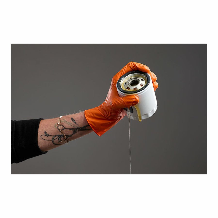 Nitrilhandsker JUBA Agility Grip Orange Uden stv 50 enheder #9