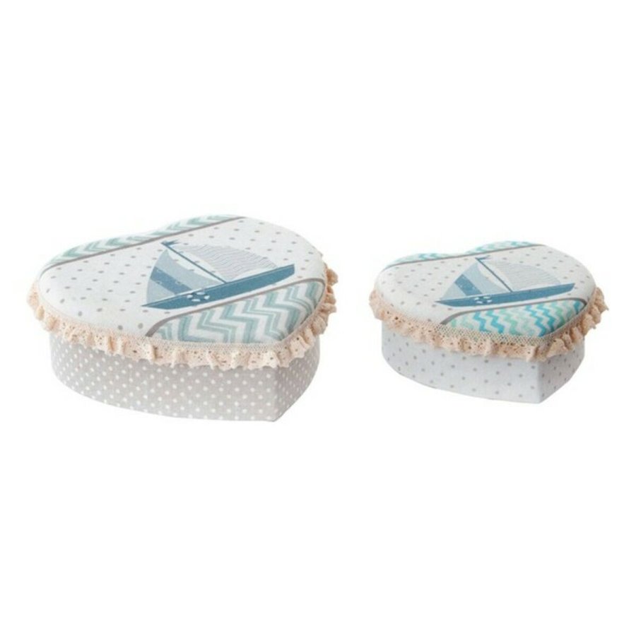 Smykkeskrin DKD Home Decor 8424001396207 Akryl Pap 19 x 10 x 7 cm (2 enheder) #1