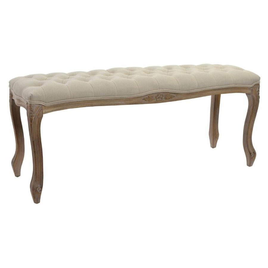 Stol DKD Home Decor   110 x 37 x 48 cm Natur Beige Tr Gummitr #1