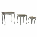 St med 3 borde DKD Home Decor Tr Hvid (60 x 40 x 61 cm) (3 pcs) #1