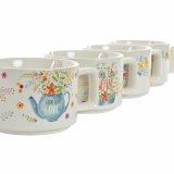 Dele kaffekopst DKD Home Decor Multifarvet Metal Bambus Dolomite 260 ml #7